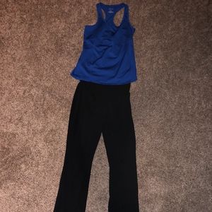a:glow Full Belly Panel Yoga Pants & Tank